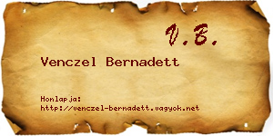 Venczel Bernadett névjegykártya